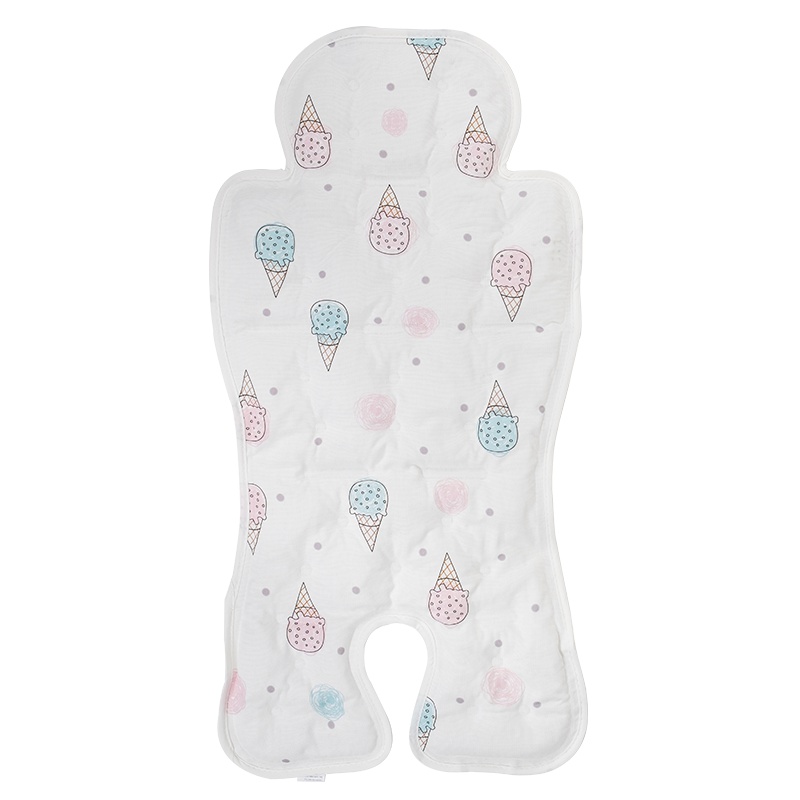 英国risio第三代升级款冰珠冰垫婴儿推车凉席坐垫靠垫车垫凉垫儿童餐椅通用冰垫.缤纷可爱多