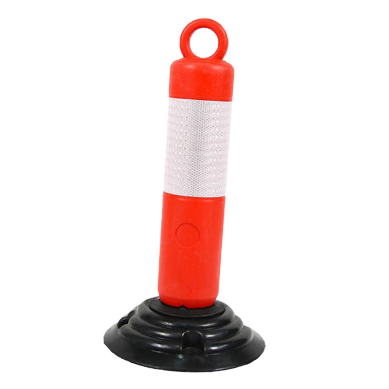 金诗洛(Kimslow) 警示柱 塑料反光弹力柱道路隔离柱交通设施防撞柱路桩路障柱 KSL203 (53cm-不倒翁)