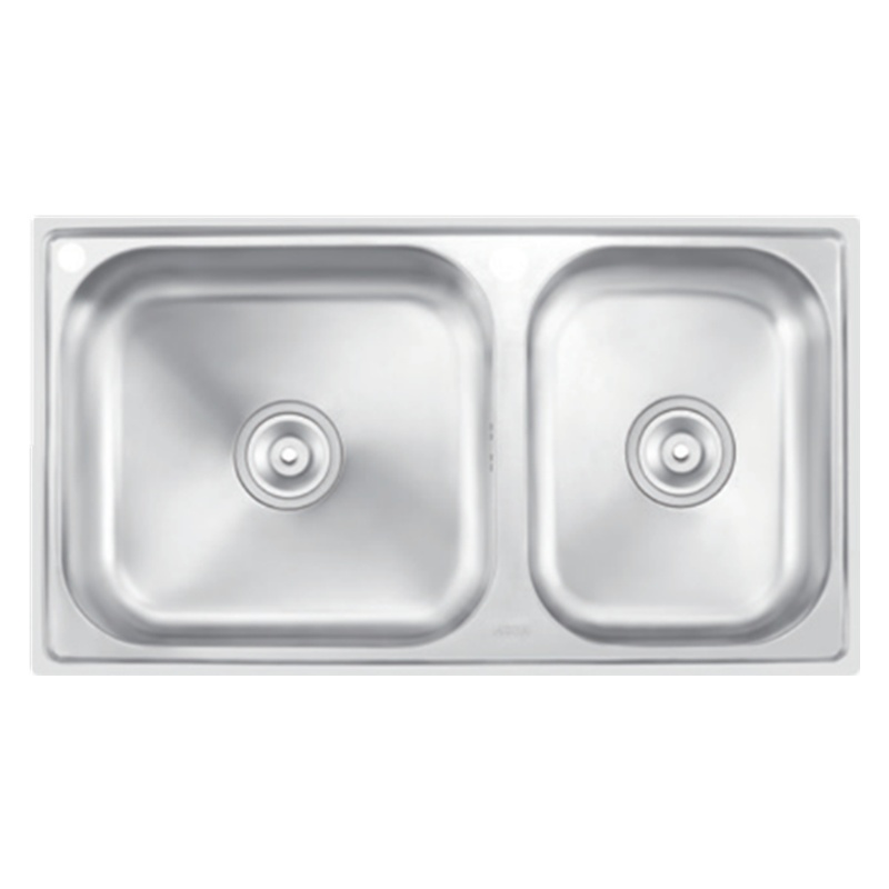 摩恩(MOEN)波顿大小双槽不锈钢厨盆龙头套装