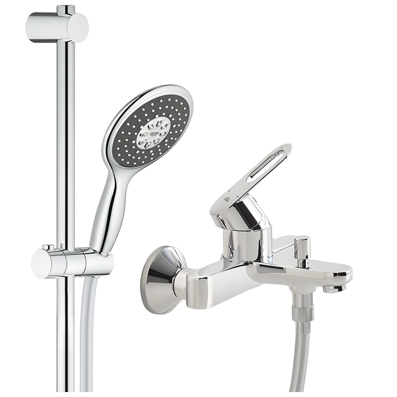 德国-高仪(GROHE)进口淋浴高仪花洒套装 4键13CM手持花洒 淋浴龙头有下出水