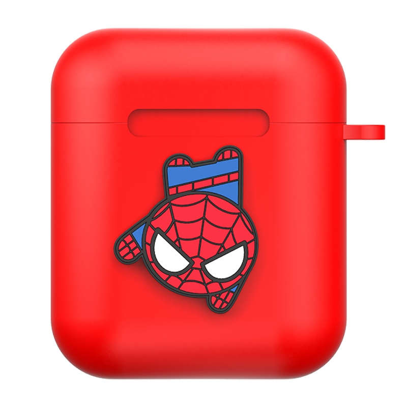 ESCASE 苹果耳机保护套 airpods1/2代 苹果无线蓝牙硅胶壳 潮牌创意收纳盒男女款卡通可爱漫威正版Q版蜘蛛侠