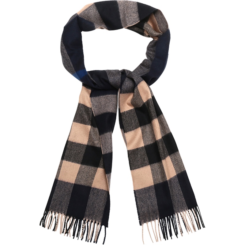 BURBERRY 博柏利 男士女士通用款山羊绒长方形围巾 80223491
