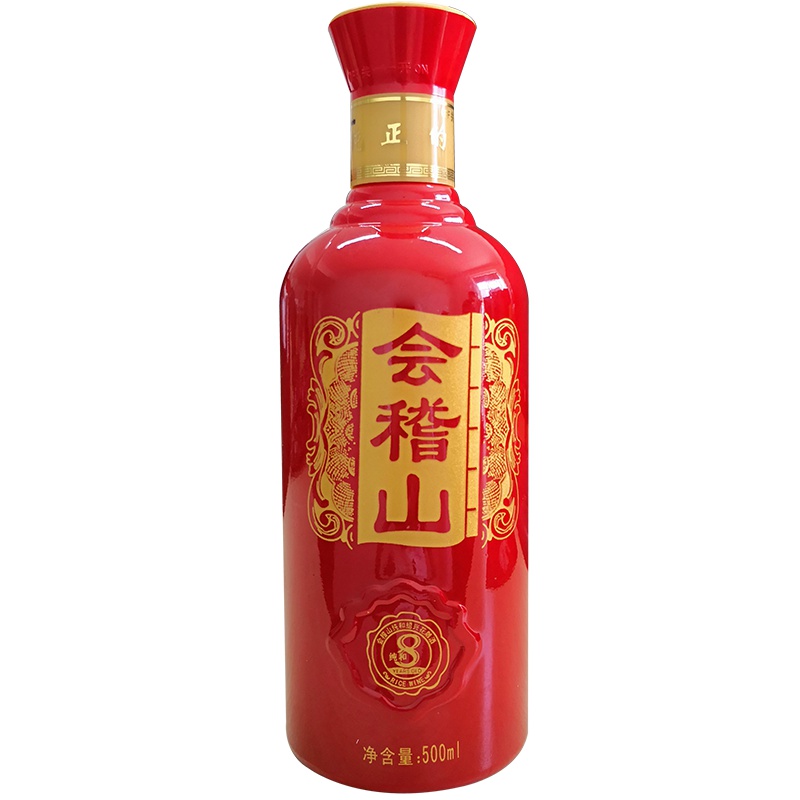 绍兴黄酒会稽山 纯和8年黄酒光瓶 500ml