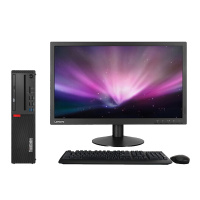 联想ThinkCentre M720s 台式电脑 21.5英寸屏(I3-8100 8G 1T+256G固 2G独显)