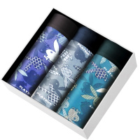 花花公子男士内裤冰丝透气弹力中腰短裤头夏季薄款5555