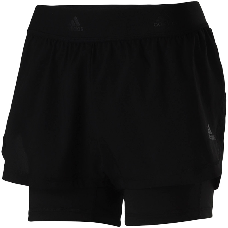 adidas阿迪达斯女子运动短裤训练健身跑步运动服CD6413 L CD6413黑色
