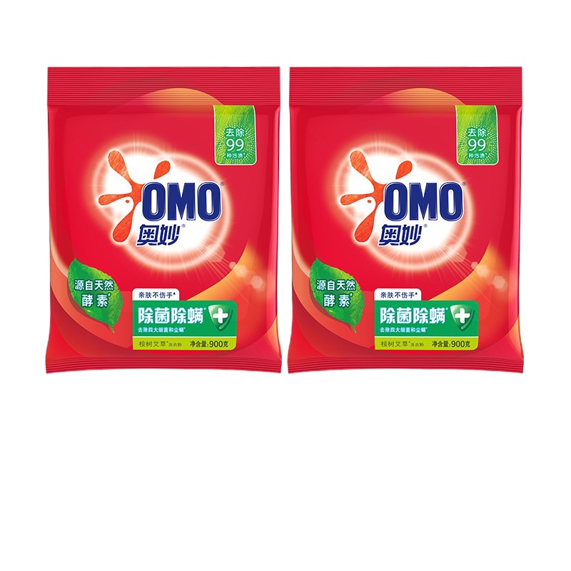 奥妙洗衣粉除菌除螨洗衣服袋装持续留香深层洁净大容量家庭装 1.8kg/袋