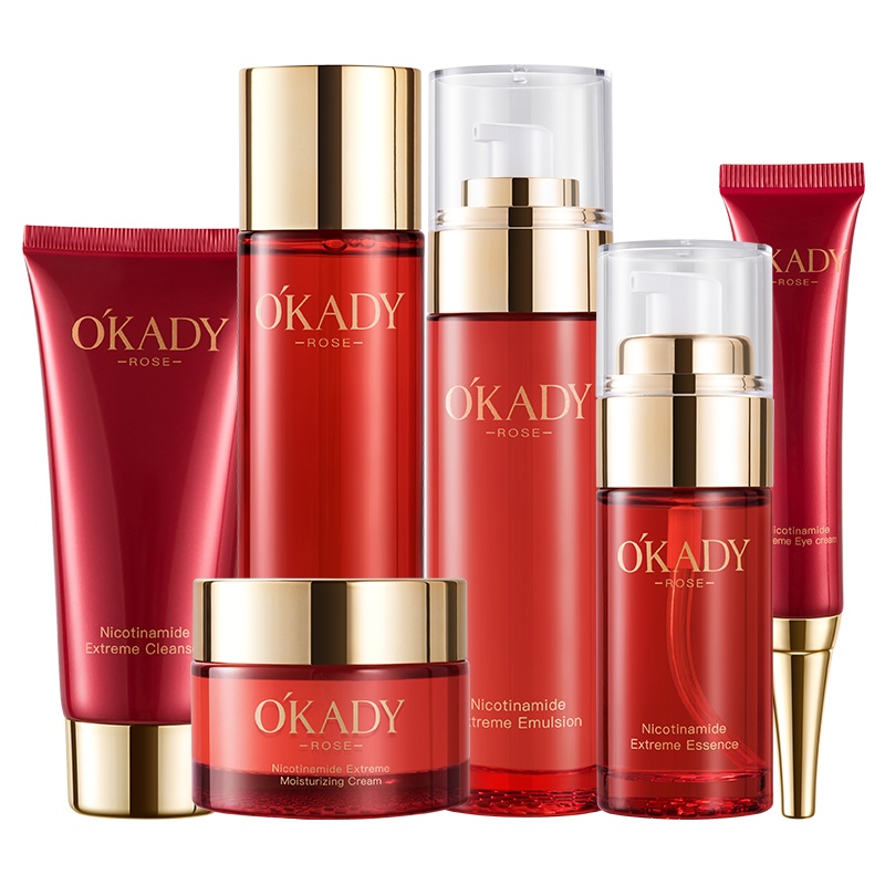 OKADY 玫瑰烟酰胺极润6件套