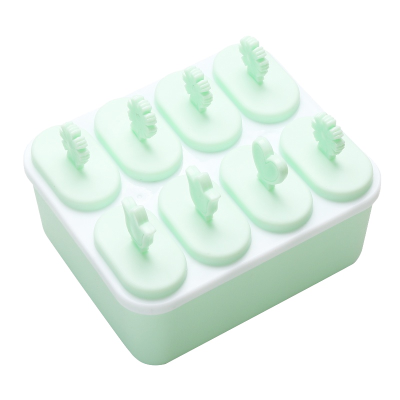 美之扣bbm11方形棒冰模 北欧绿 雪糕模具卡通创意DIY冰淇淋家用冰棒冰棍自制冰箱冻冰块盒冰格塑料其他厨房用品小工具