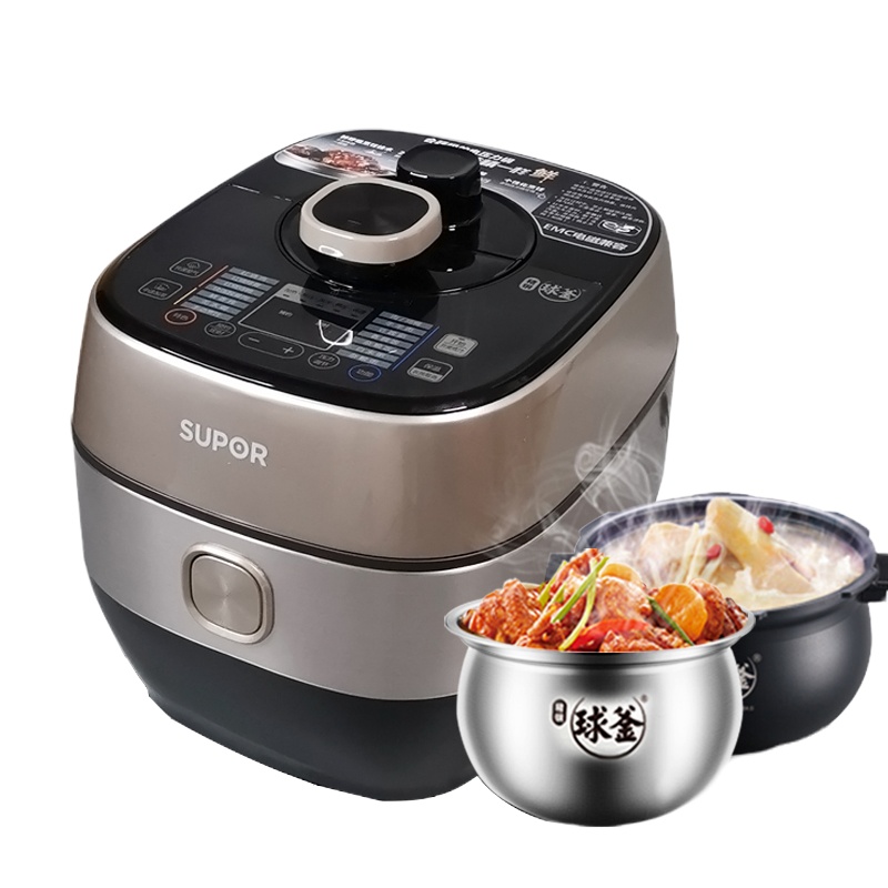 苏泊尔SY-50FC31Q鲜呼吸电压力锅高压饭煲5L双胆家用6智能3-4-8人 SY-50FH31QIH电磁加热