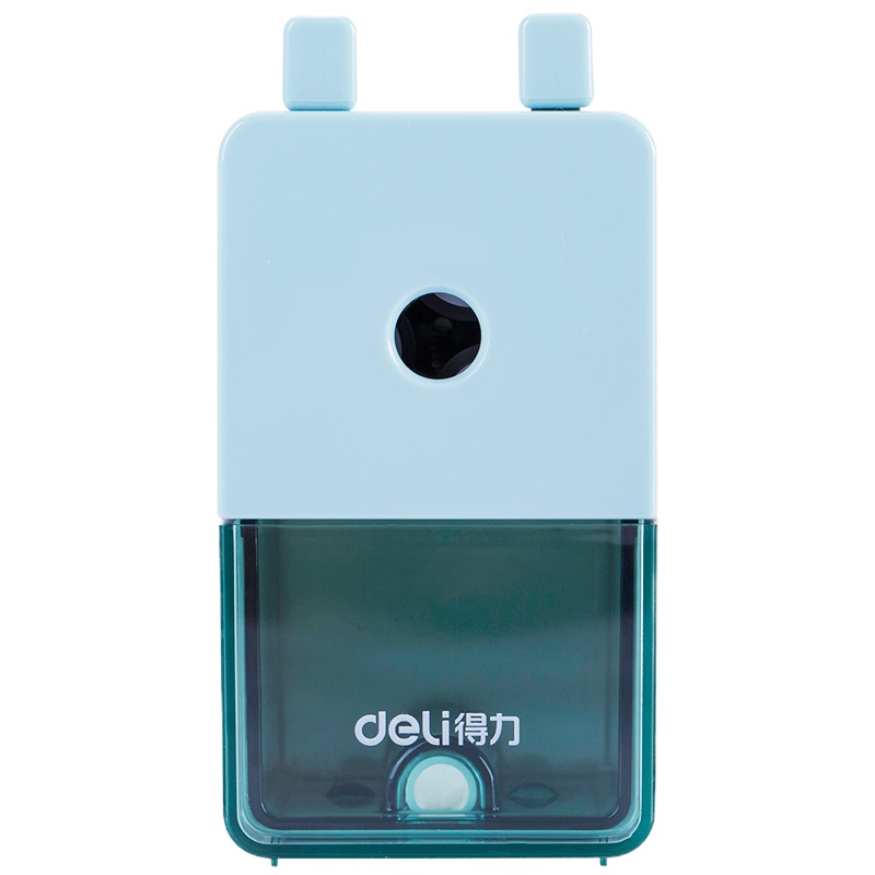 得力(deli)乐素系列手摇削笔机 简约风格转笔刀/铅笔削笔器/卷笔刀 绿色0749