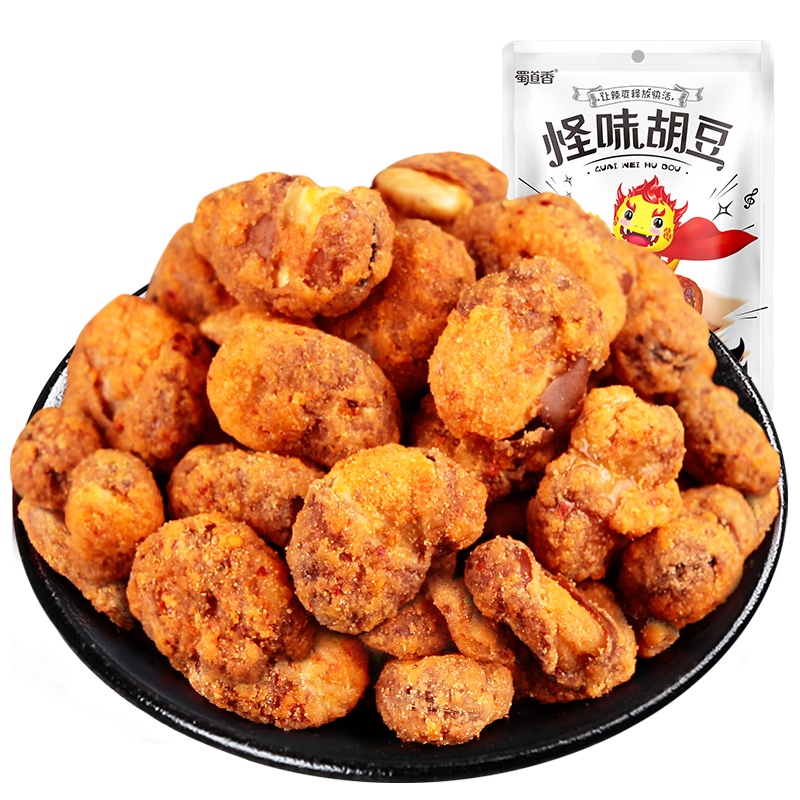 蜀道香 怪味胡豆100g*4袋 休闲坚果 胡豆豆制品零食