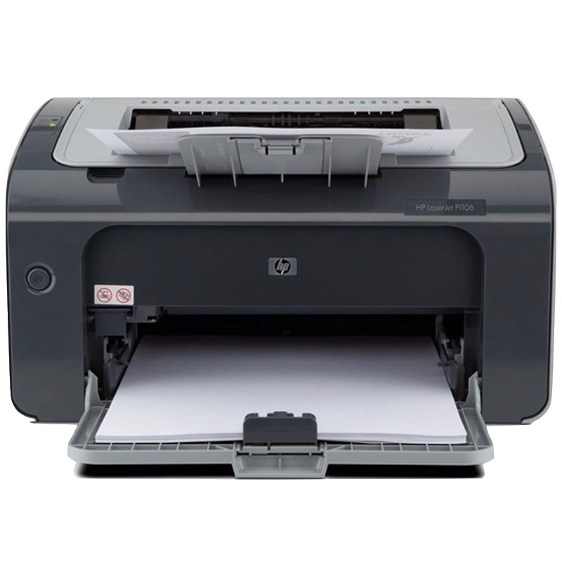 惠普(HP)LaserJet Pro P1106黑白A4激光打印机(打印)(三年质保)(尊享服务)