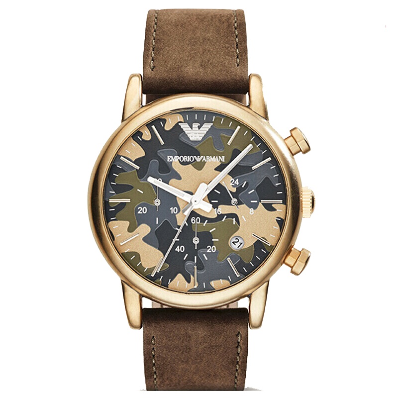 阿玛尼（ARMANI）手表 商务休闲潮流男士石英手表 AR1818