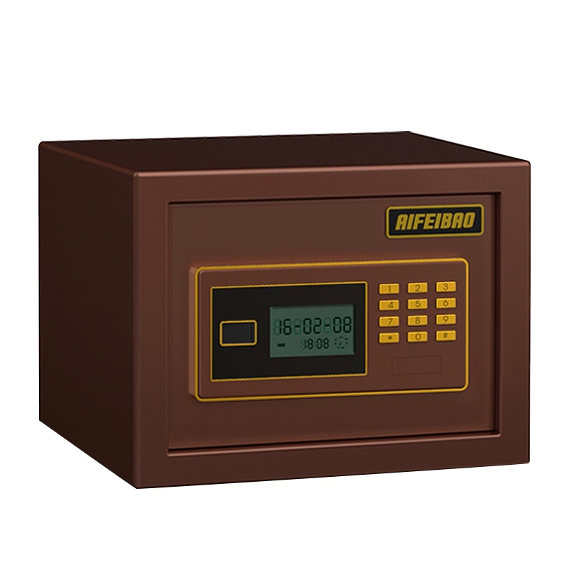 艾斐堡D-26XTD电子保管箱H260*W350*D250MM(单位:件)咖啡色