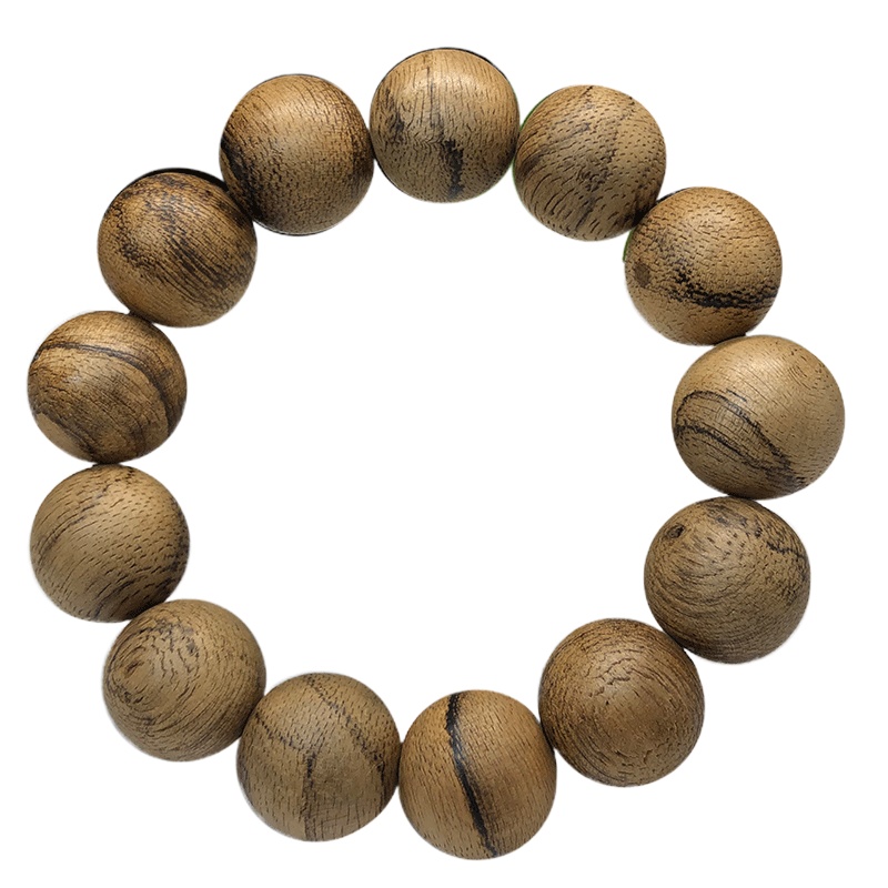 梵心阁 保真加里曼丹老料沉香手串13颗18mm念珠沉香木佛珠手链男女 加里曼丹18MM