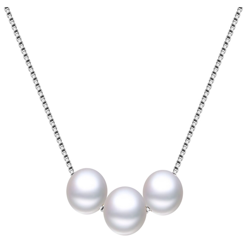 佰色传情(BRIR)淡水珍珠项链锁骨链网红女s925纯银韩版颈链