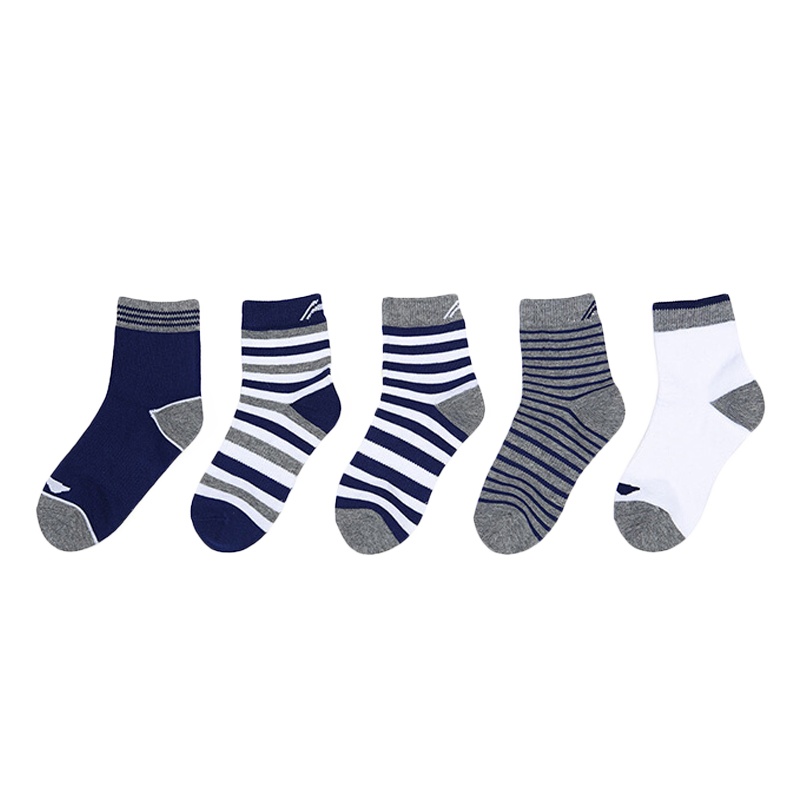 LI-NING KIDS男女童袜子五双装