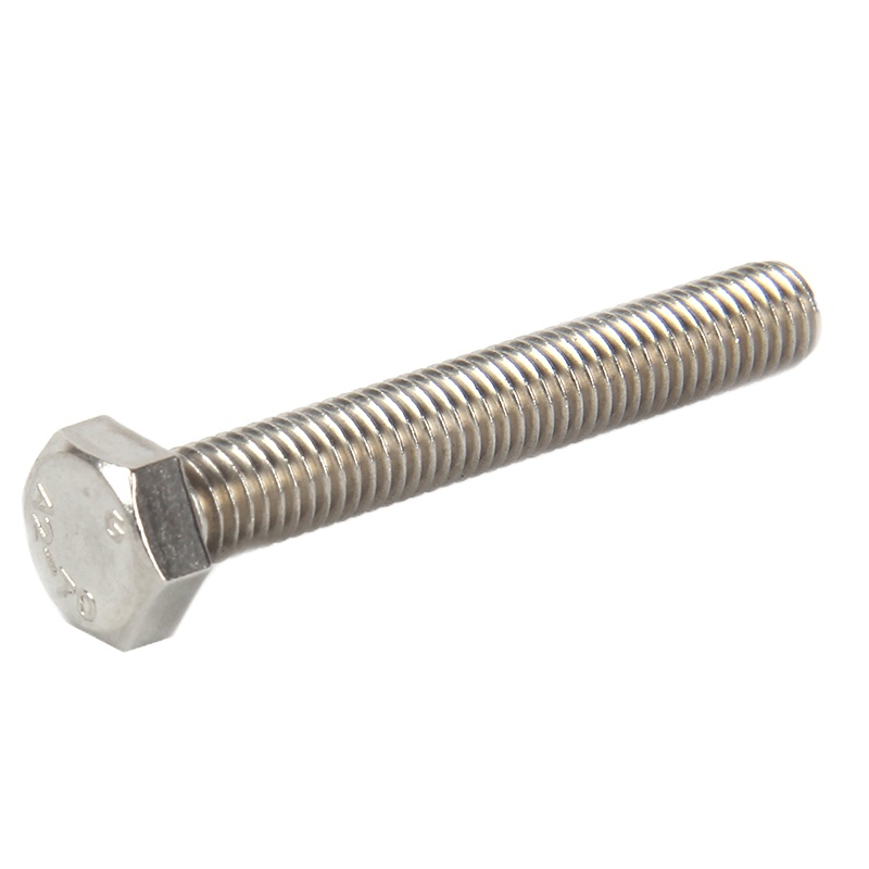 56235 304不锈钢外六角螺栓外六角螺丝六棱全牙螺丝钉 M8*40mm (20只装)装)