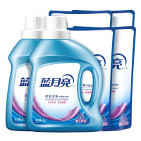 蓝月亮洗衣套装:1kg洁净洗衣液瓶-薰*2+500洁净洗衣液袋-薰*4
