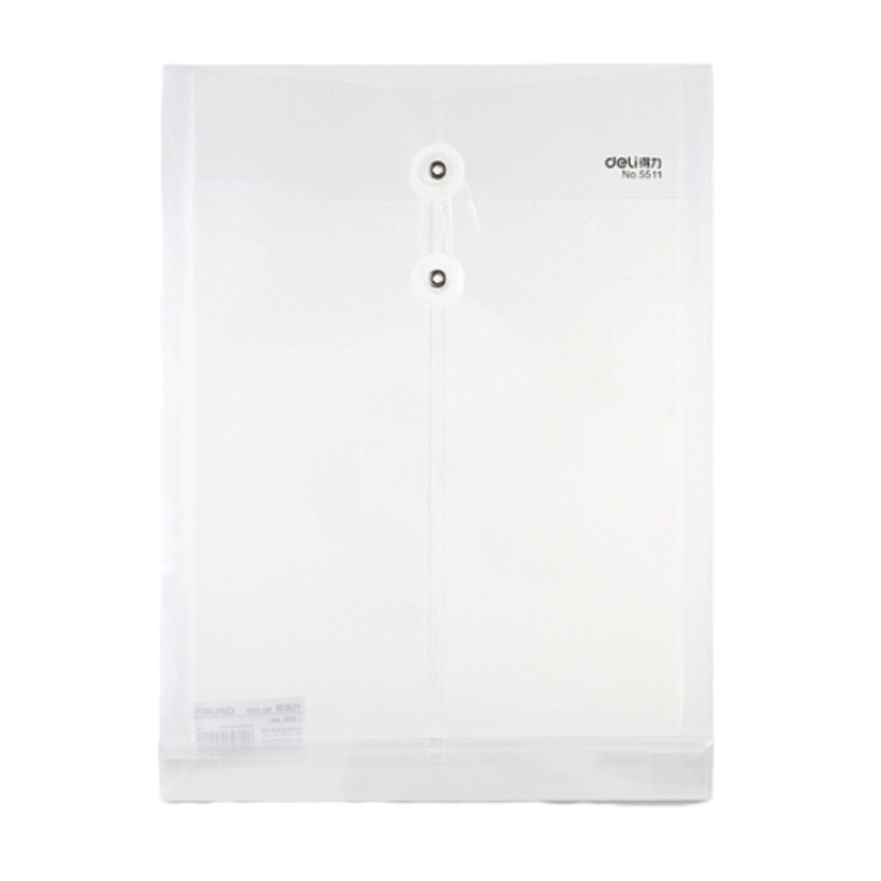 得力文件袋文具透明档案袋资料袋票据收纳袋文件夹办公用品