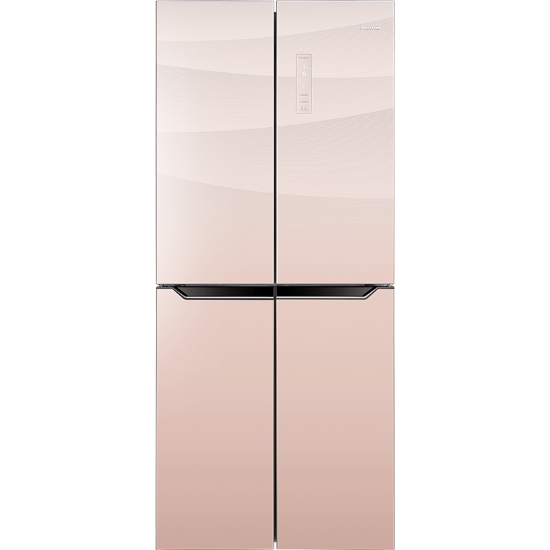 奥马(Homa)432升十字对开门冰箱 冷藏定期除霜 电脑控温 多门分储 BCD-432WDGD韵律玫瑰金
