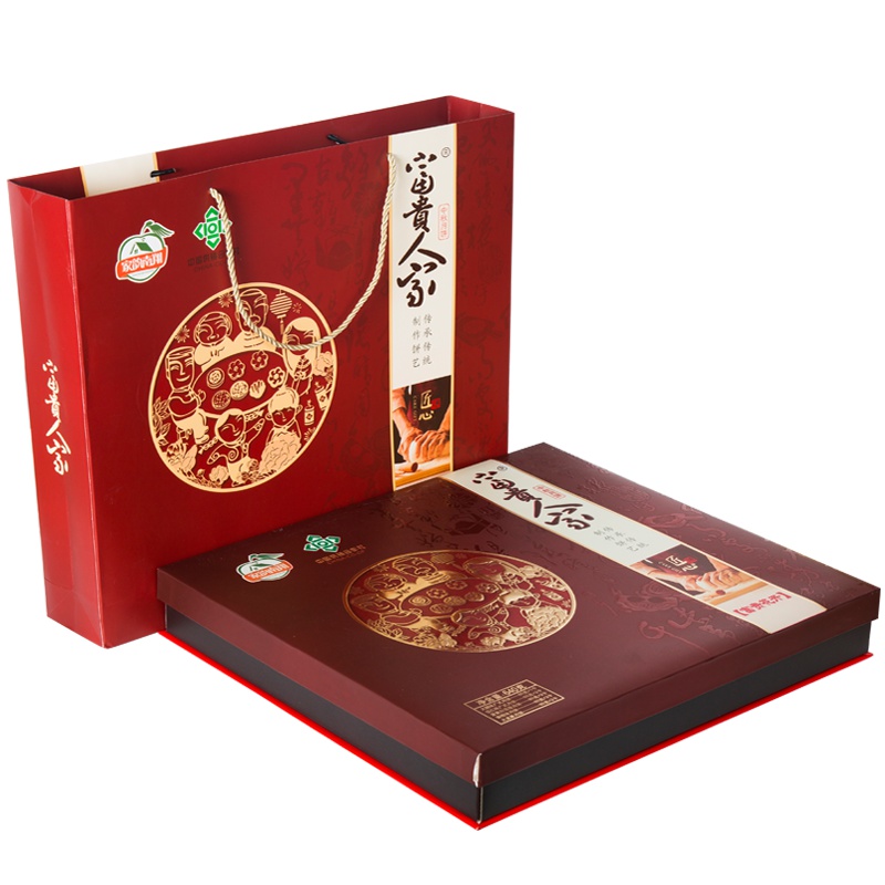 富贵人家 富贵花开640克广式月饼礼盒