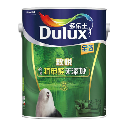 多乐士(Dulux) 致悦竹炭抗甲醛无添加全效内墙乳胶漆 墙面漆油漆涂料 A740 5L哑光白色