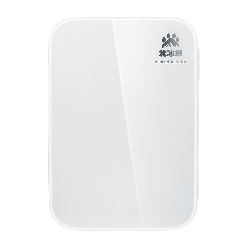 北冰扬宿舍小冰箱车载冰箱车家两用 便携小冰箱迷你12V220V 冷暖箱 10升白色