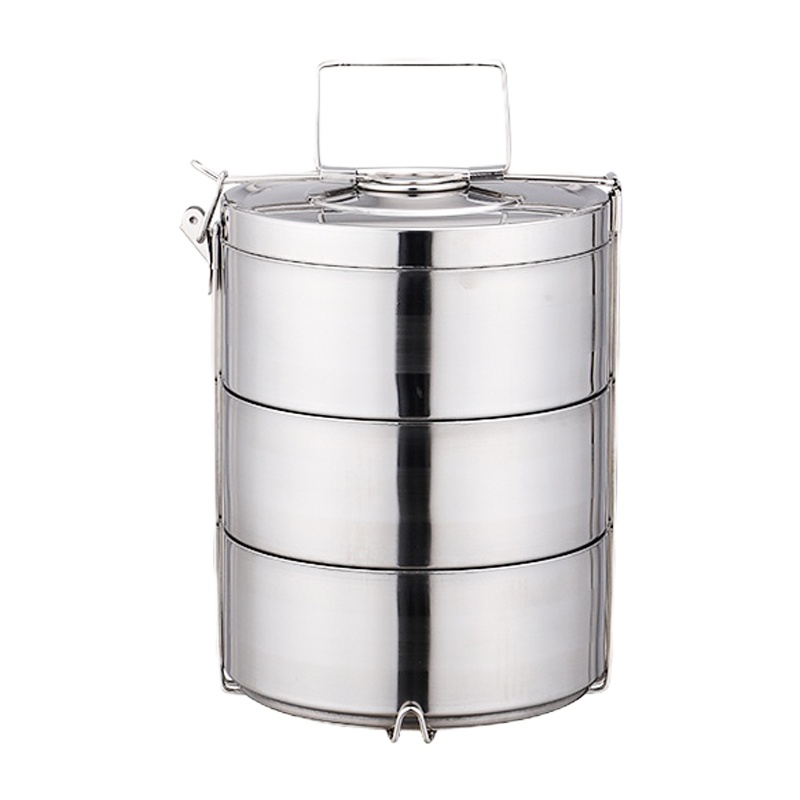 多层保温饭盒大容量超大不锈钢大号便当盒保温桶便携分层特大饭桶 封后 18cm口径3层(3.9=8斤)装菜4-6人用
