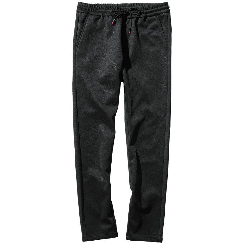 千纸鹤男士运动裤港风时尚修身休闲裤2018松紧腰弹力长裤子90066