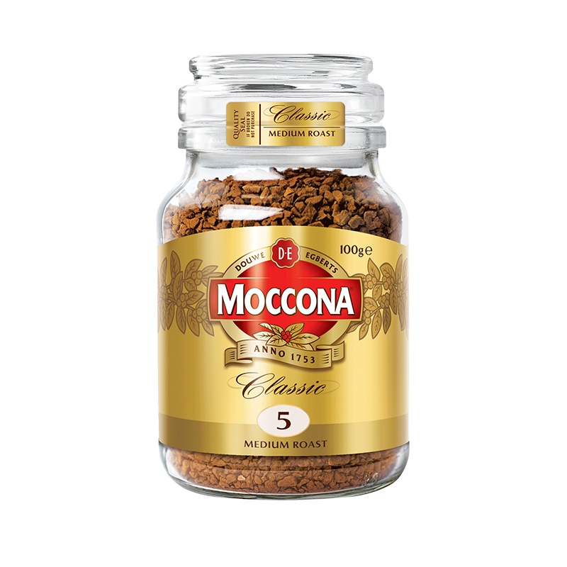 摩可纳Moccona 经典5号中度烘焙冻干速溶黑咖啡100g