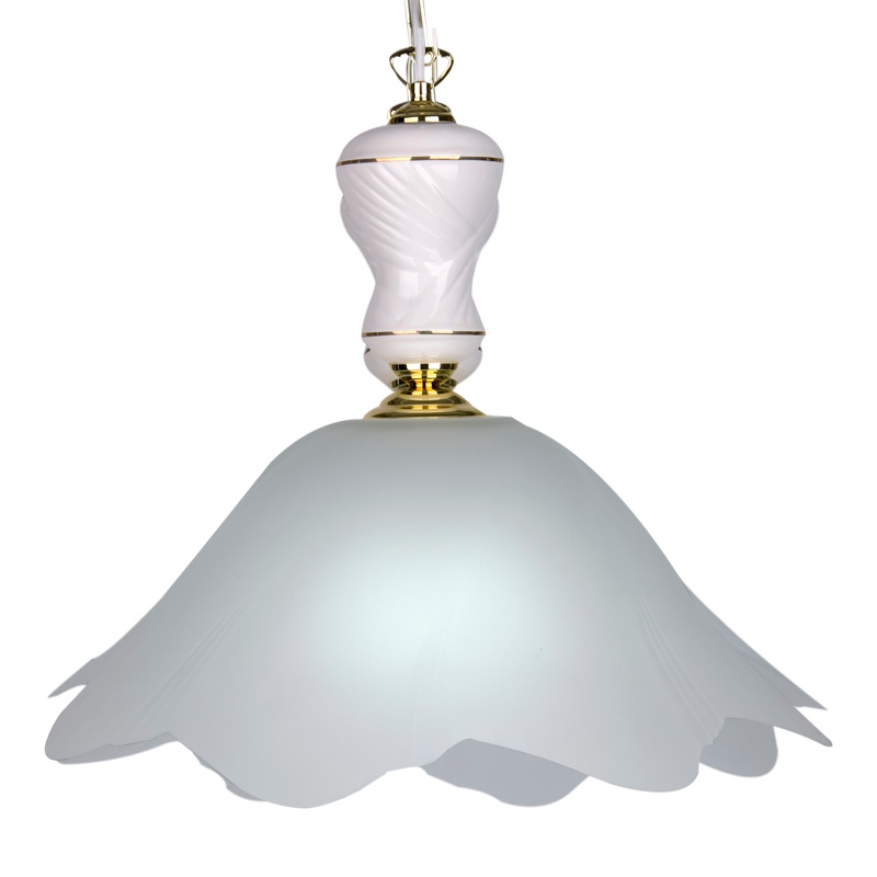 松下(Panasonic)灯具灯饰正品欧式单头玻璃餐厅吊灯饭厅灯艺术灯LBC13098K