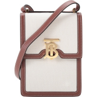 BURBERRY 博柏利 女款 织物配皮TB专属标识单肩斜挎包手机包手拿包Robin洛宾包 80316491