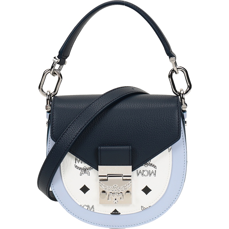 MCM 女士 Patricia系列牛皮革/人造革手提单肩斜挎包迷你款 MWSAAPA08
