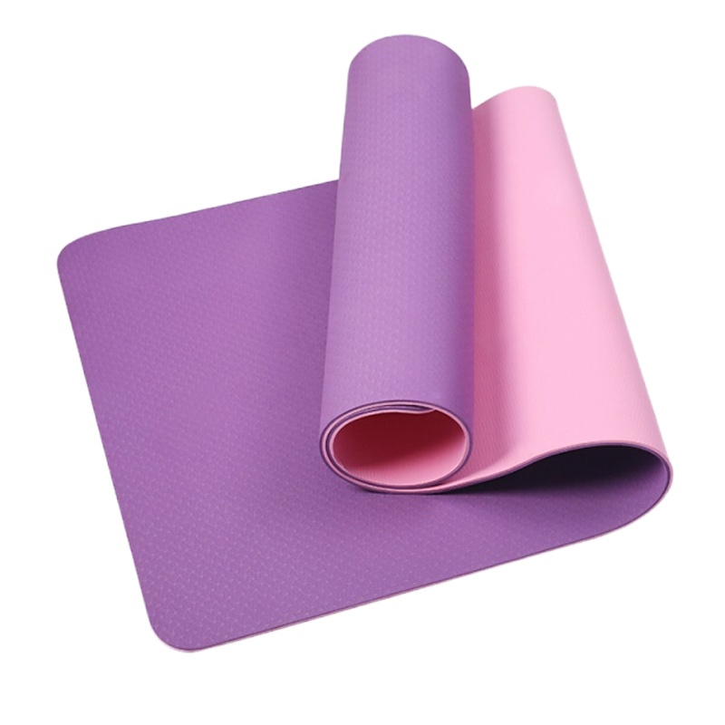 KBStpe瑜伽垫单色款【宽61厘米】单雾蓝 绑带 6mm