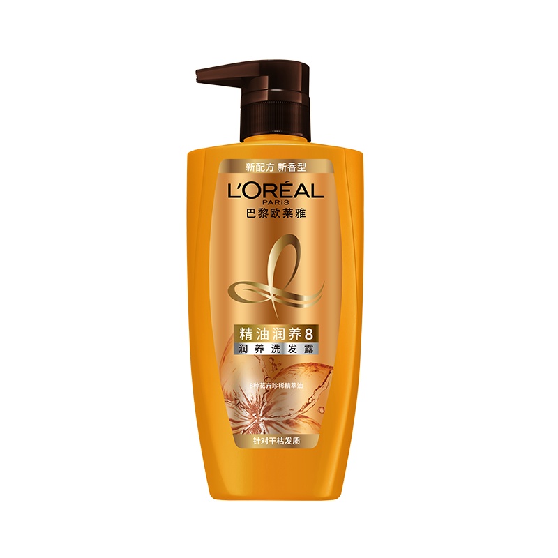欧莱雅(LOREAL)精油润养洗发露500ml(适合干性发质人群,润养洗发水)