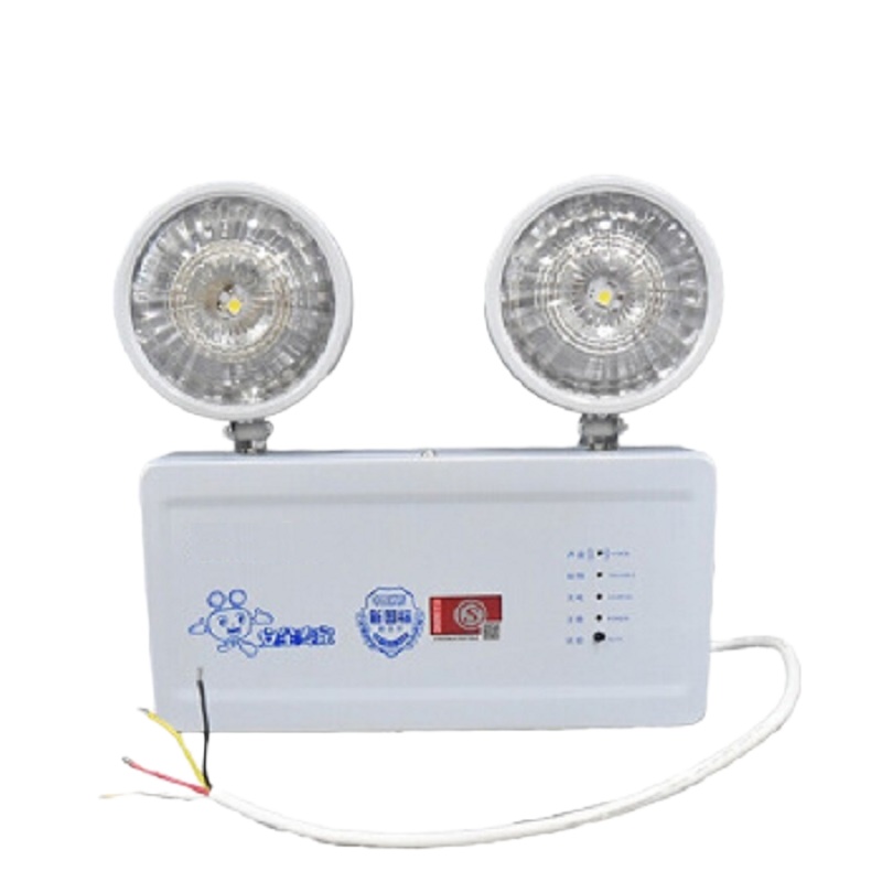 捷能新源 LED消防应急灯双头应急照明灯出口照明楼道壁灯 楼层应急疏散通道灯 标准款