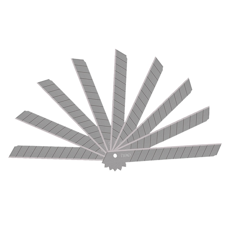 得力2012美工刀 小号美工刀片 10片/盒