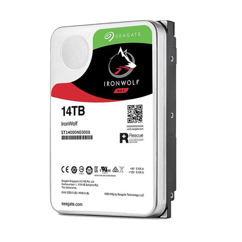 希捷(Seagate) NAS硬盘 14TB 256MB 7200转 PMR CMR垂直式 网络存储 SATA 希捷酷狼PRO ST14000NE0008