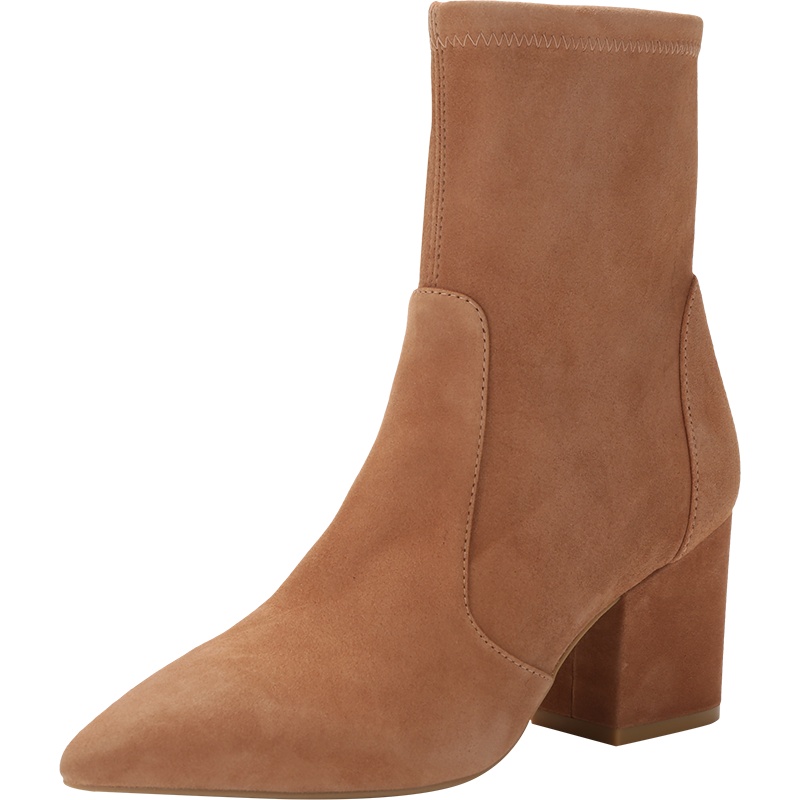 斯图尔特·韦茨曼 STUART WEITZMAN 女士皮革尖头靴子短靴袜靴VERNELL 75