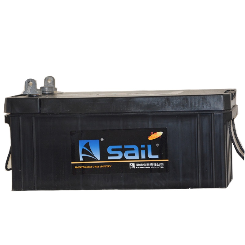 风帆 免维护电瓶 蓄电池 6-QW-195(1200) 12V 195AH 510*250*210 单侧直角扁桩头 1块