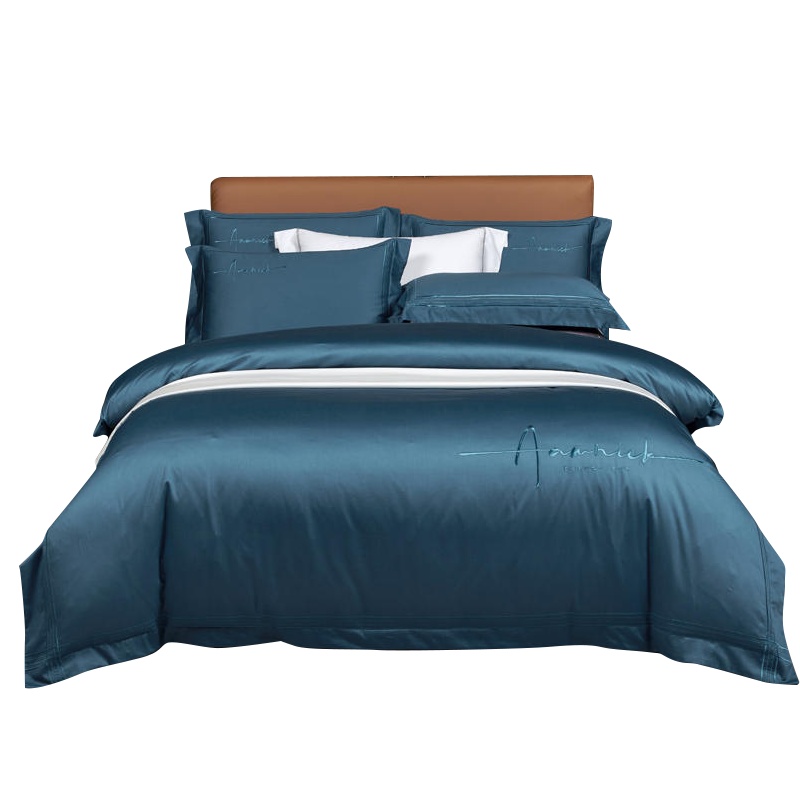 三极户外 Tri-polar TP2858 奢华100s支匹马棉新疆长绒棉四件套全棉被套酒店纯色全棉床品