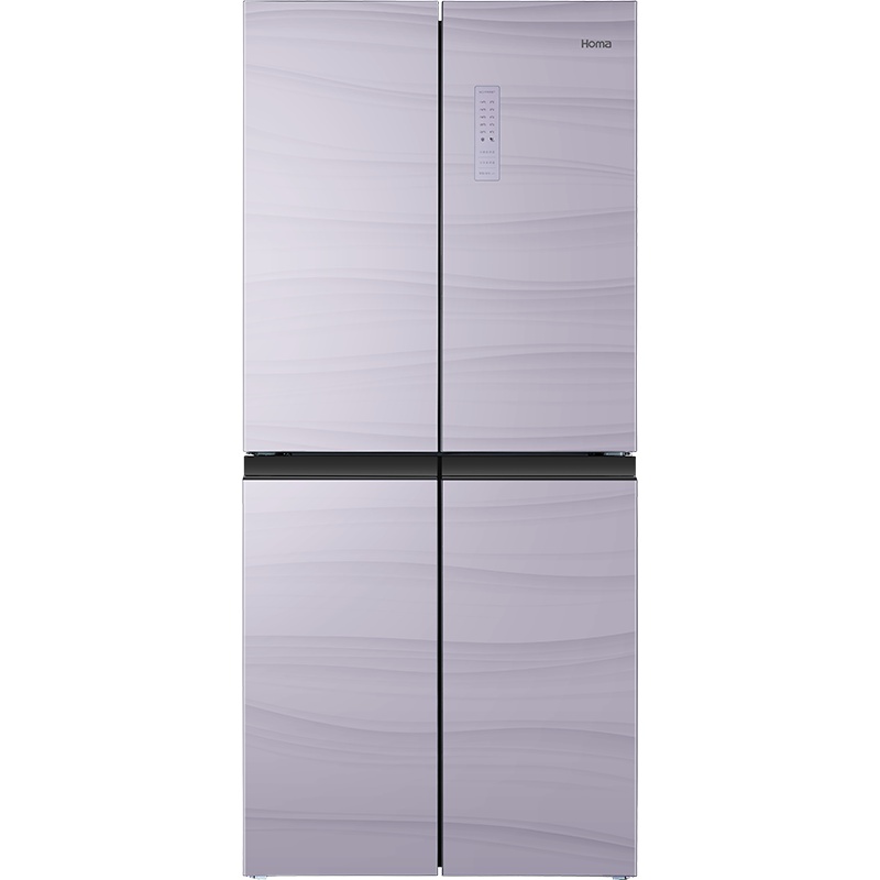 奥马(Homa)370升十字对开冰箱 纤薄嵌入式家用风冷无霜 净味除菌零度保鲜大冰箱BCD-370WDJG极光紫