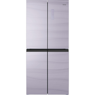 奥马(Homa)370升十字对开冰箱 纤薄嵌入式家用风冷无霜 净味除菌零度保鲜大冰箱BCD-370WDJG极光紫