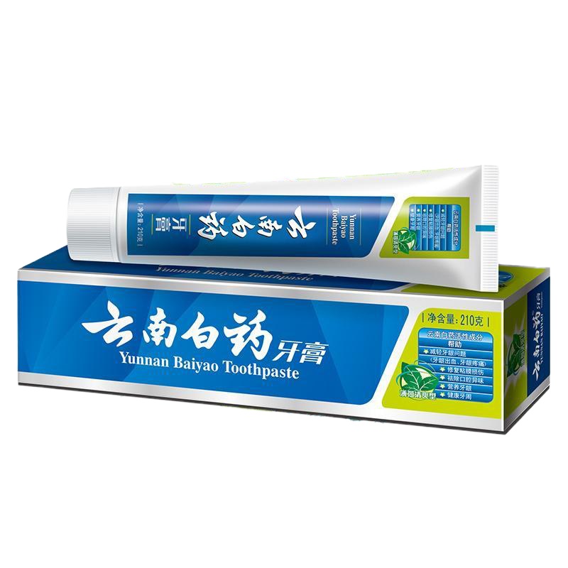云南白药牙膏 薄荷香型 薄荷清爽型210克/210g
