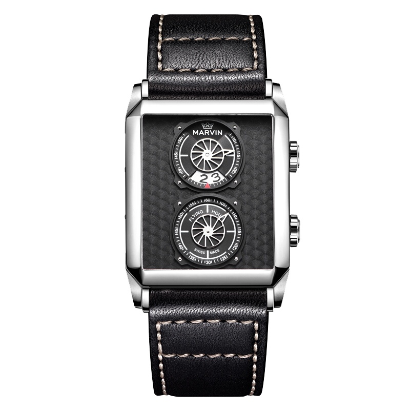 摩纹(MARVIN)瑞士手表莫尔顿方形系列休闲石英男士手表M024.14.45.64
