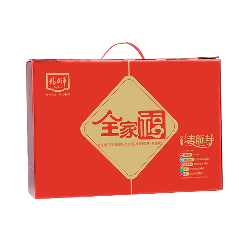 精力沛 1.35KG/盒 全价麦胚芽 红色礼盒装1.35KG