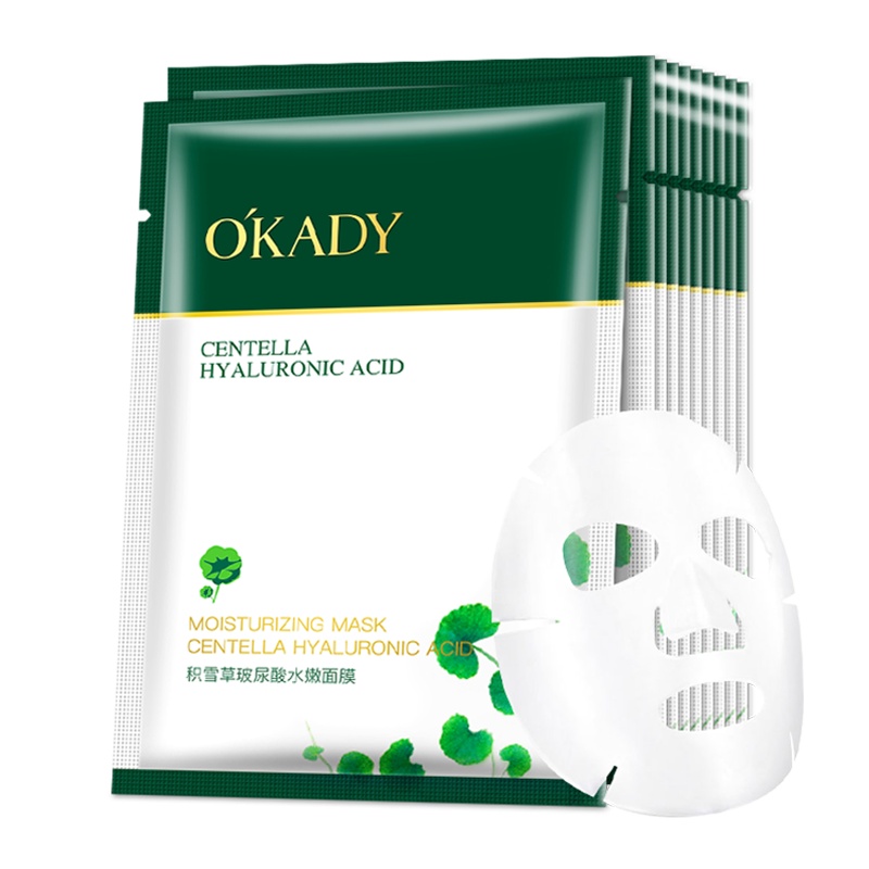 OKADY 积雪草玻尿酸水嫩面膜5片
