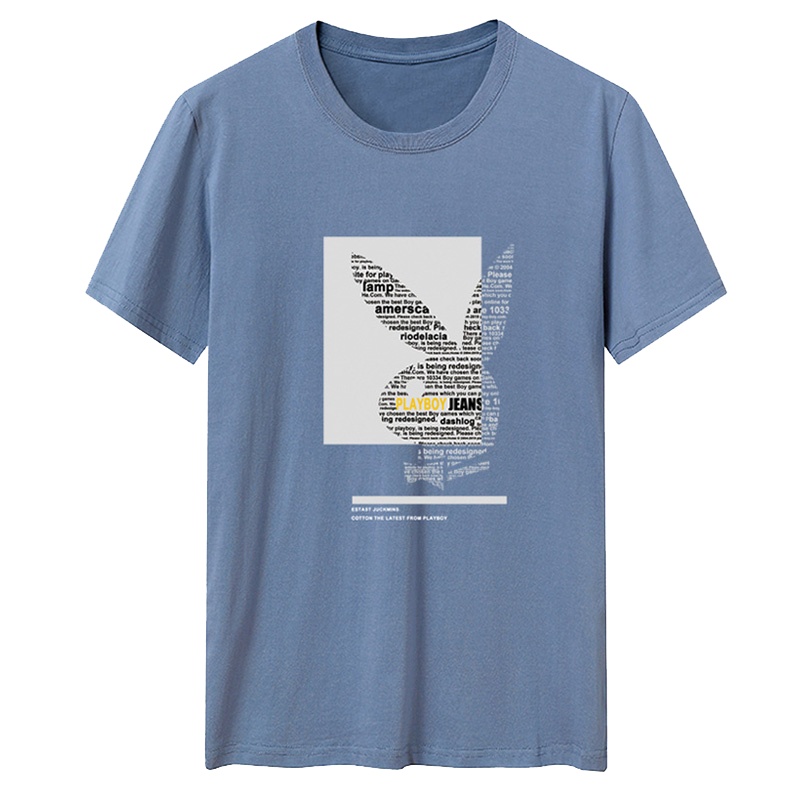 花花公子(PLAYBOY ICON)男士2020新款夏季男士短袖T恤纯棉短袖